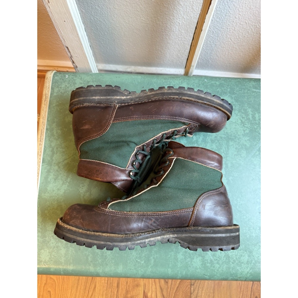 VTG 90s Danner Light 33200 Gore-Tex Hiking Boots Brown Green USA Made Gorpcore